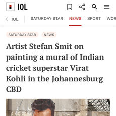 Stefan Smit paints Virat Kohli