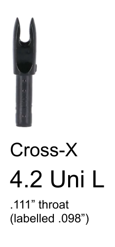 Cross X 4.2 Uni L Press Fit Nock