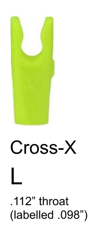 Cross-X L Pin Nock