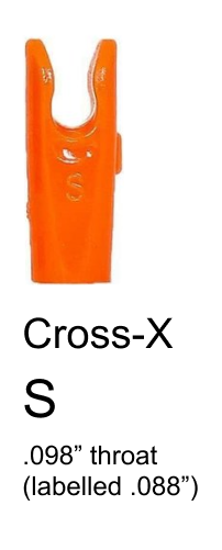 Cross-X S Pin Nock