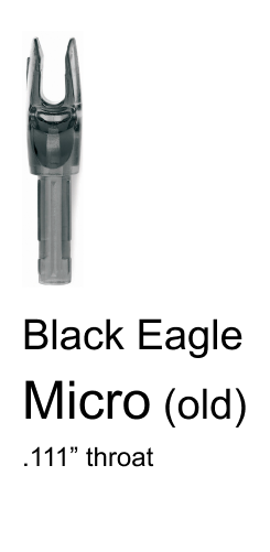 Black Eagle Micro (old) arrow nock