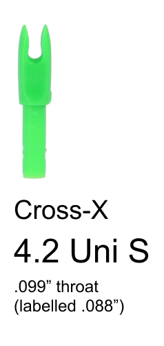 Cross-X 4.2 Uni S Press Fit Nock