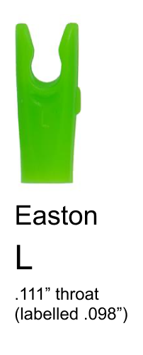 Easton L Pin Nock