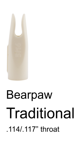 Bearpaw Traditional Glue On Nock