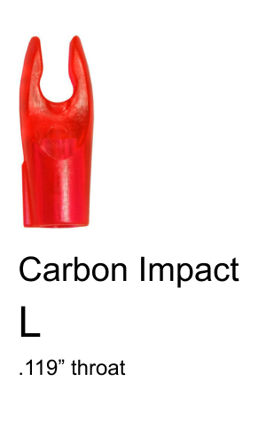Carbon Impact L Pin Nock