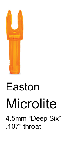 Easton Microlite 4.5mm Press Fit Nock