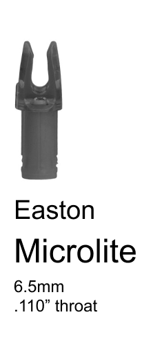 Easton Microlite 6.5mm Press Fit Nock
