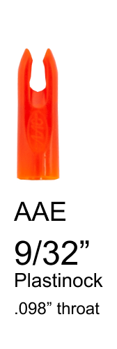 AAE 9/32" Plastinock Glue On Nock