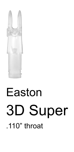 Easton 3D Super Press Fit Nock