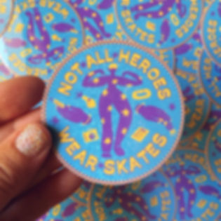 Derby Heroes Vinyl Glitter Sticker