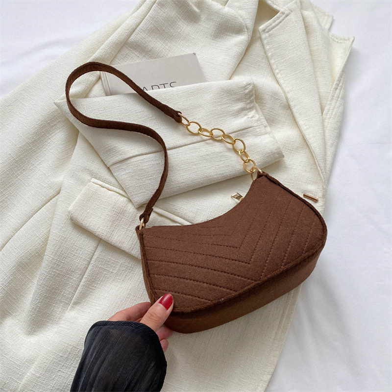 The Riviera Chevron Quilted Shoulder Bag
