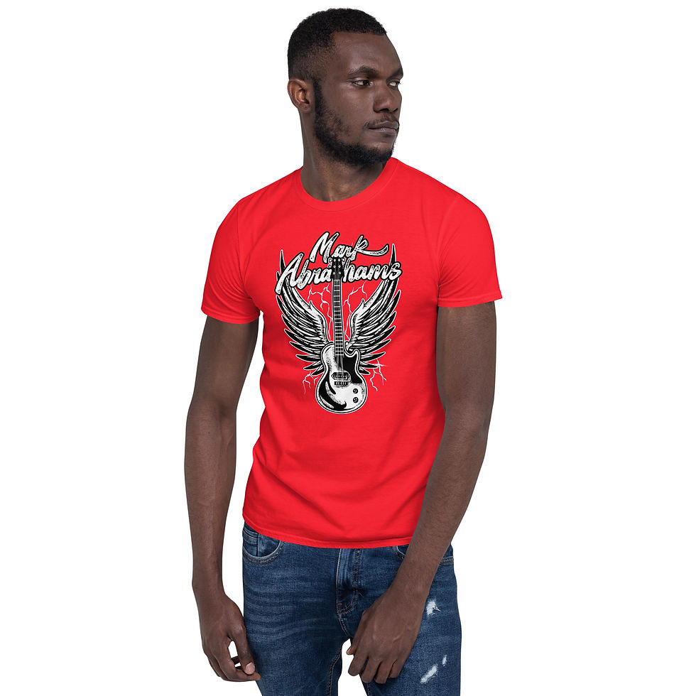 Thumbnail: Mark Abrahams Short-Sleeve Unisex Soft Style Les Paul Junior T-Shirt
