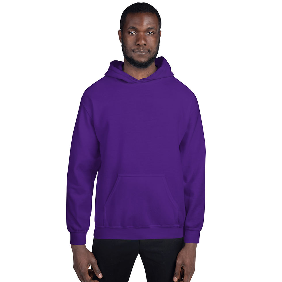 Thumbnail: Mark Abrahams Crossed Guitars Back Print Gildan Heavy Blend Unisex Hoodie