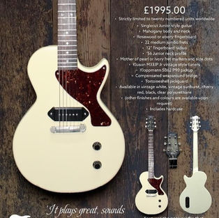 Mark Abrahams Signature Guitar Now Available From East Durham Guitars