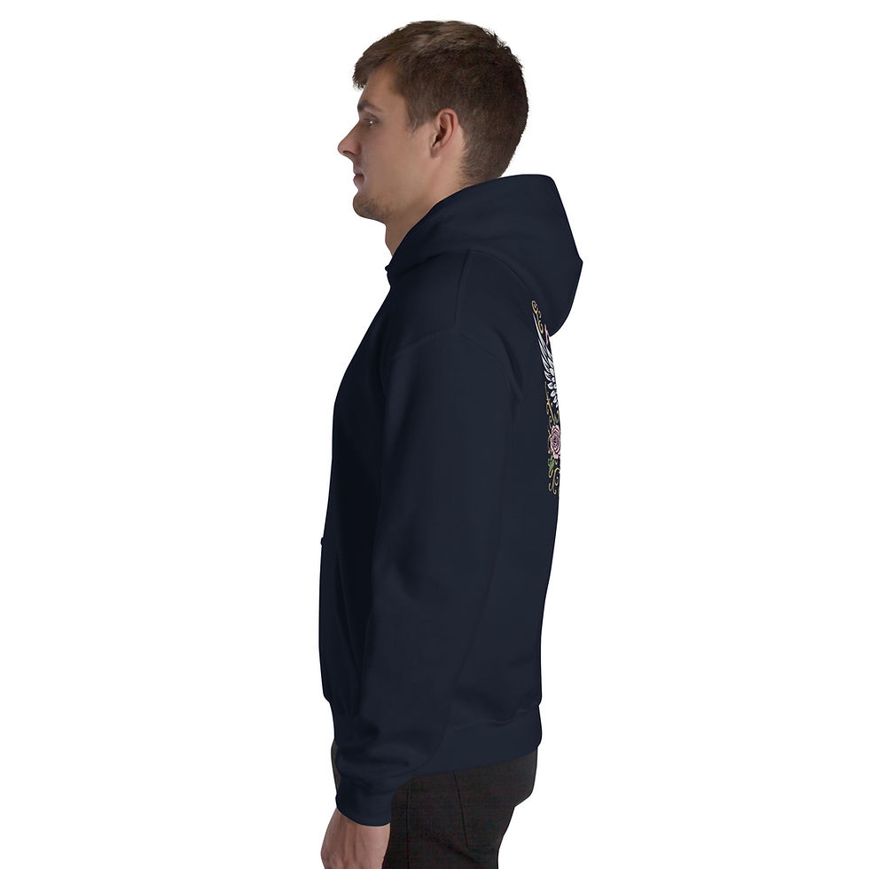 Thumbnail: Mark Abrahams Wishbone Ash Guitarist Signature Guitar Back Print Gildan Unisex Hoodie