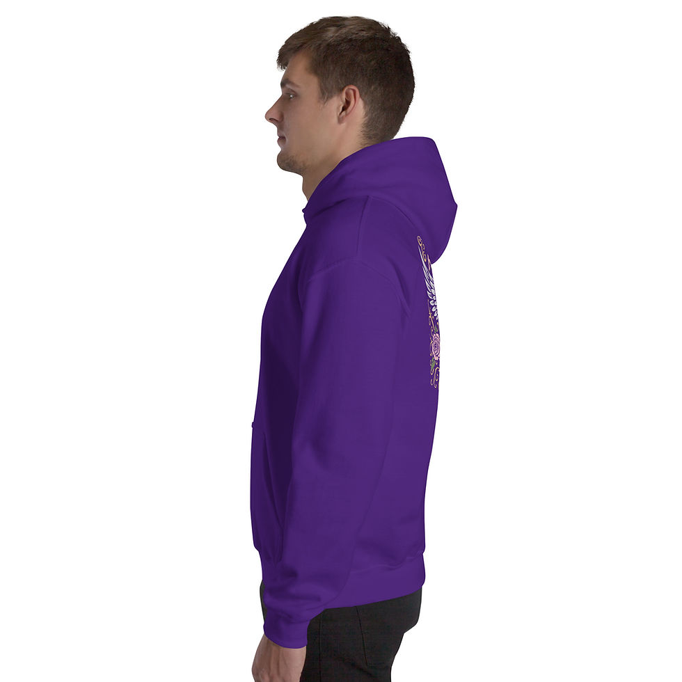 Thumbnail: Mark Abrahams Wishbone Ash Guitarist Signature Guitar Back Print Gildan Unisex Hoodie