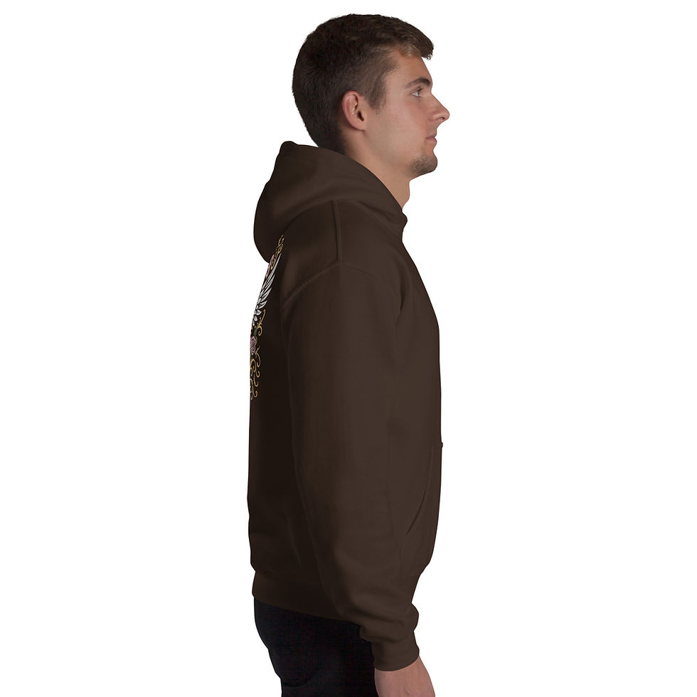Thumbnail: Mark Abrahams Wishbone Ash Guitarist Signature Guitar Back Print Gildan Unisex Hoodie