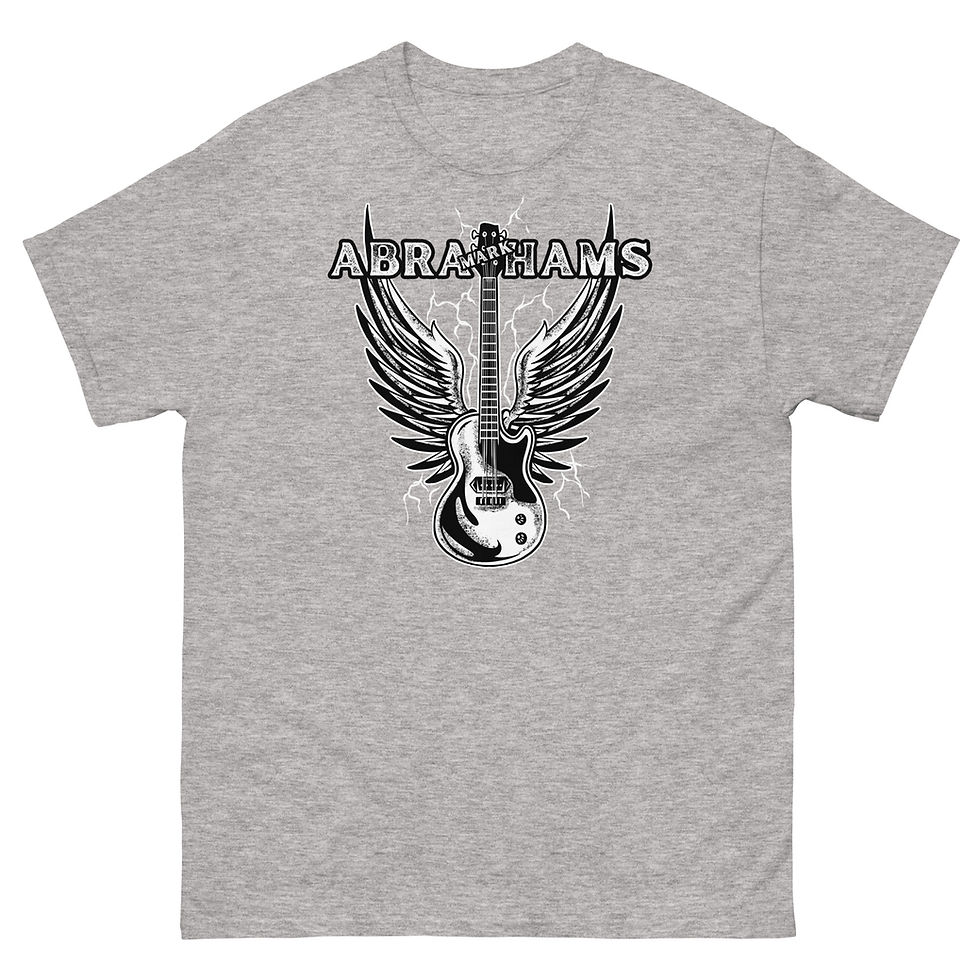 Thumbnail: Mark Abrahams Wishbone Ash Guitarist Rock Music T Shirt With Les Paul Junior Electric Guitar