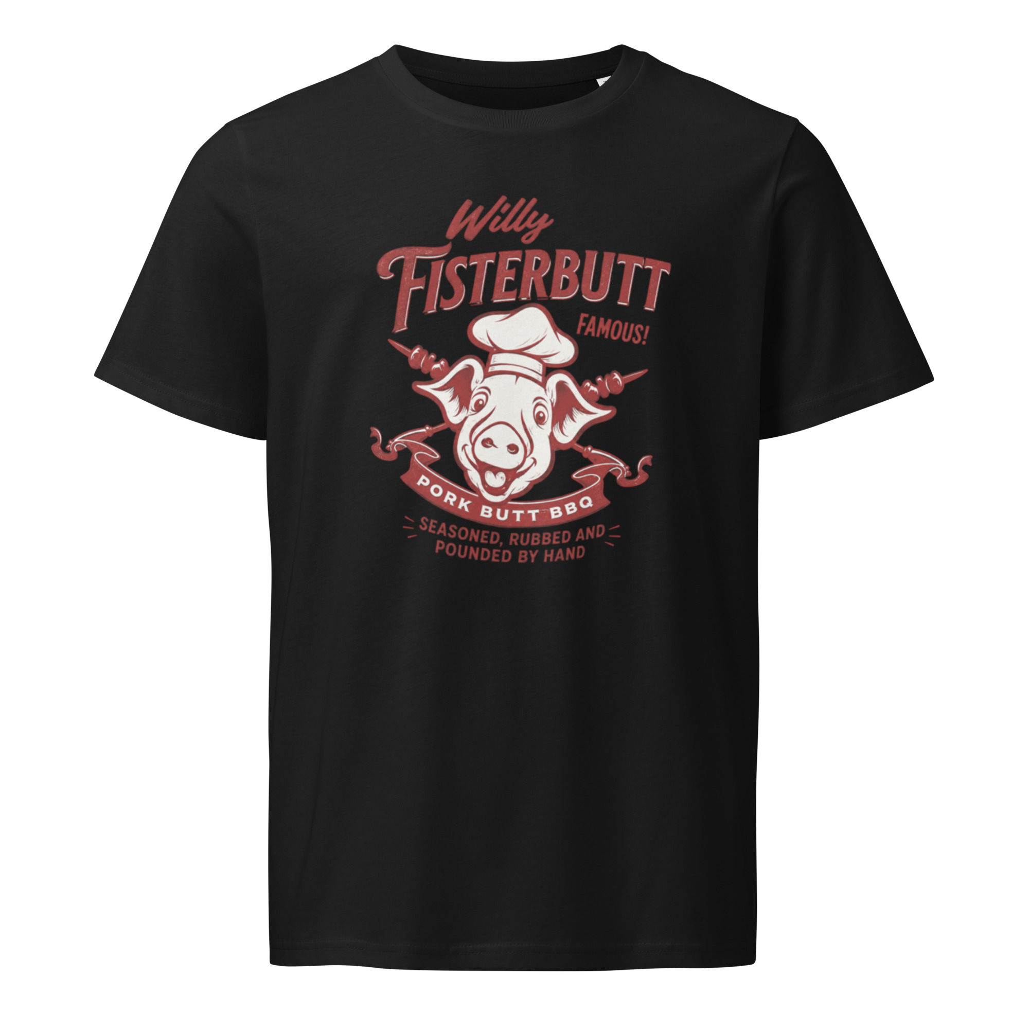 Willy Fisterbutt funny T-shirt worn by Mark Abrahams on tour
