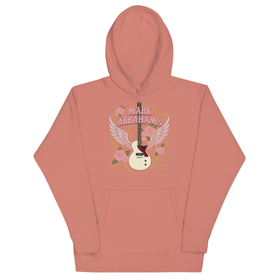 Thumbnail: Mark Abrahams Signature Les Paul Junior Guitar Premium Unisex Hoodie