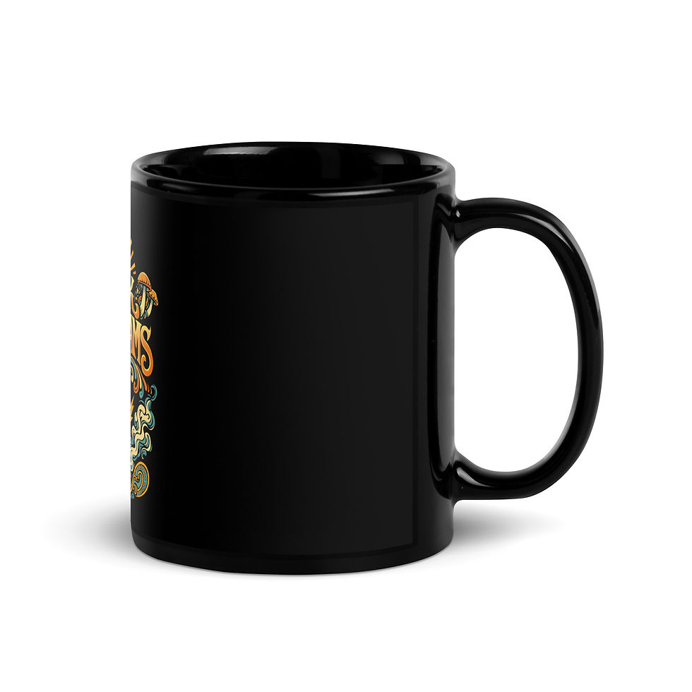 Thumbnail: Mark Abrahams Vintage Black Glossy Mug