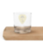 Whiskey Rocks Glass Tumbler With Mark Abrahams Guitar Pick