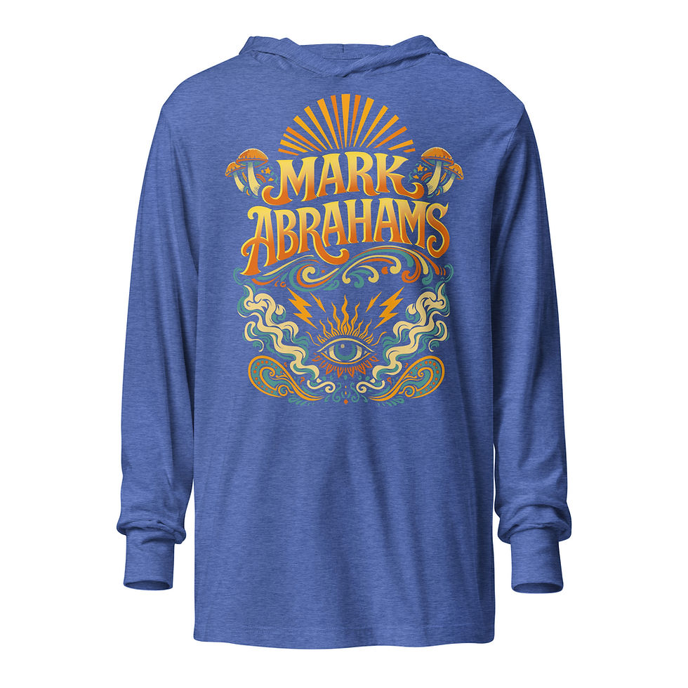 Thumbnail: Vintage Hooded Long Sleeve T-Shirt – Mark Abrahams Retro Guitar Tee
