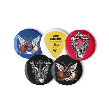 Buy Official Mark Abrahams Pin Badges And Stickers