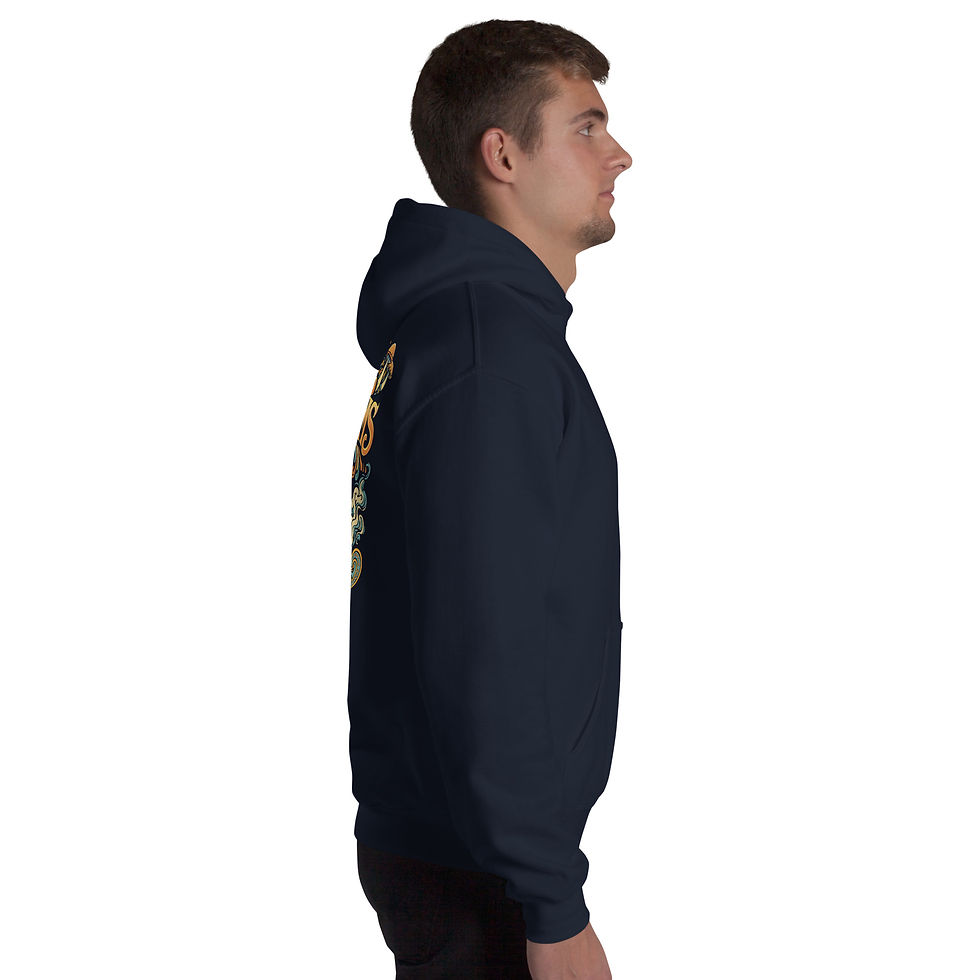 Thumbnail: Mark Abrahams Vintage Back Print Unisex Hoodie