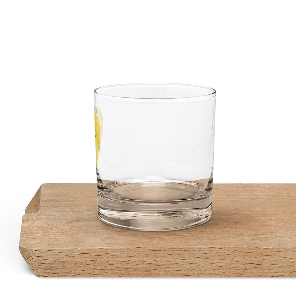 Thumbnail: Whiskey Rocks Glass Tumbler With Mark Abrahams Guitar Pick