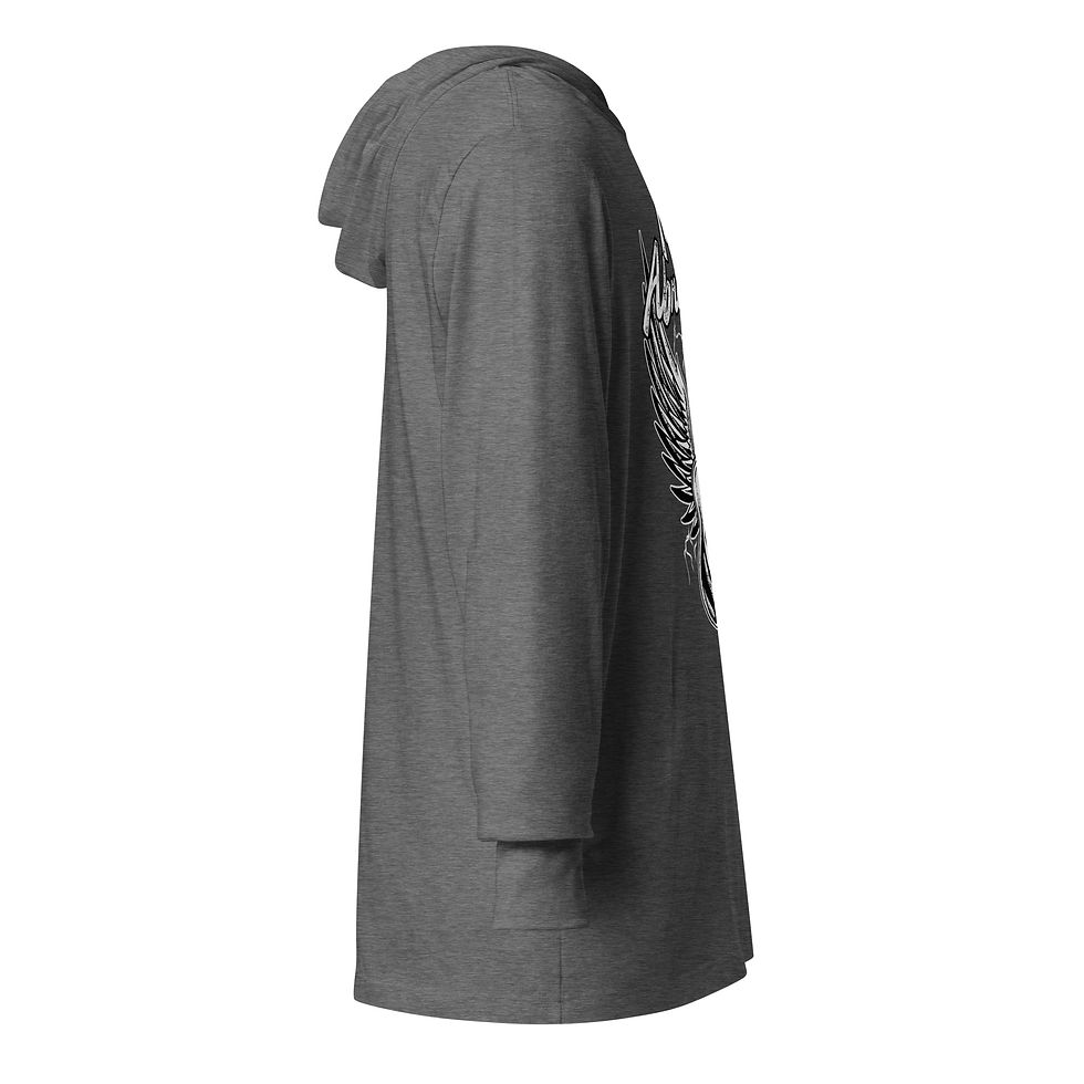 Thumbnail: Les Paul Hooded Long Sleeve Tee – Mark Abrahams Lightweight Guitar Hoodie