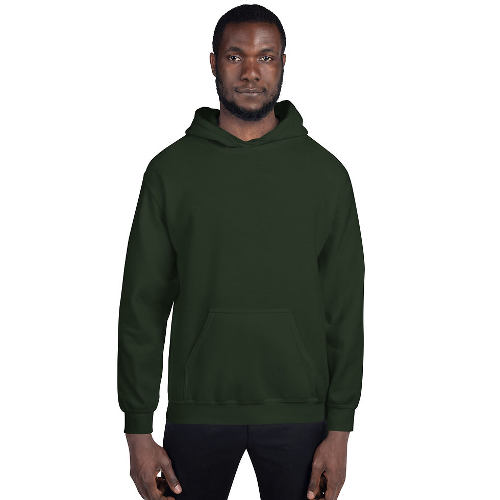 Thumbnail: Mark Abrahams Crossed Guitars Back Print Gildan Heavy Blend Unisex Hoodie