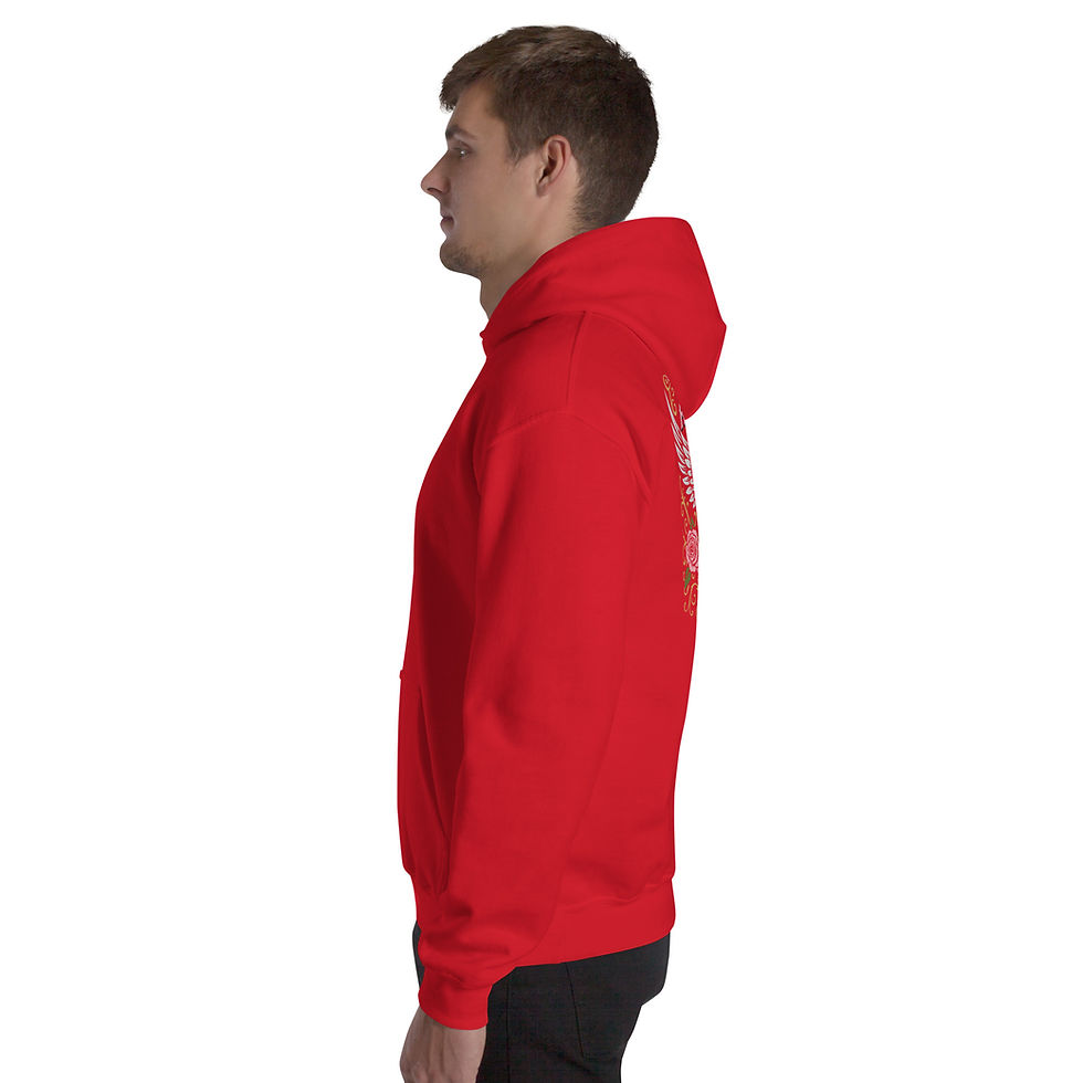 Thumbnail: Mark Abrahams Wishbone Ash Guitarist Signature Guitar Back Print Gildan Unisex Hoodie