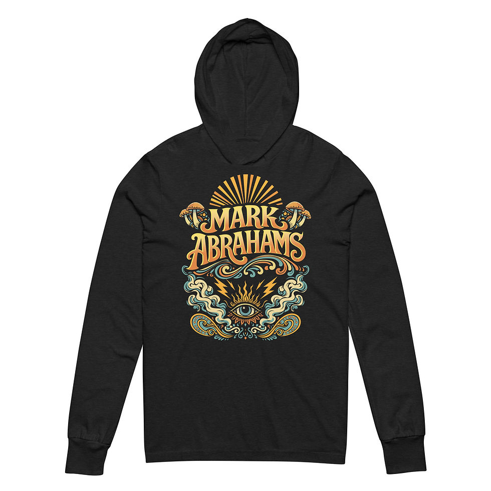 Thumbnail: Vintage Hooded Long Sleeve T-Shirt – Mark Abrahams Retro Guitar Tee