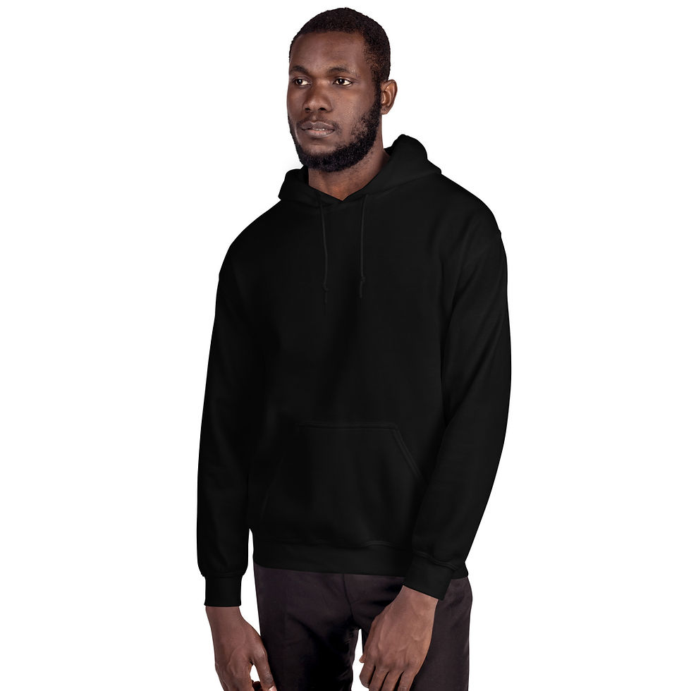 Thumbnail: Mark Abrahams Crossed Guitars Back Print Gildan Heavy Blend Unisex Hoodie