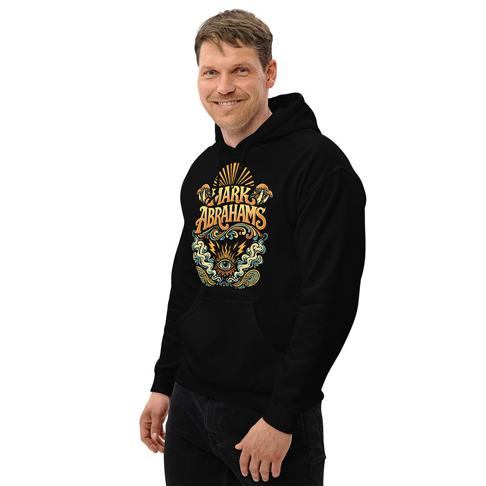 Thumbnail: Mark Abrahams Vintage Gildan unisex hoodie with crossed guitars rock design