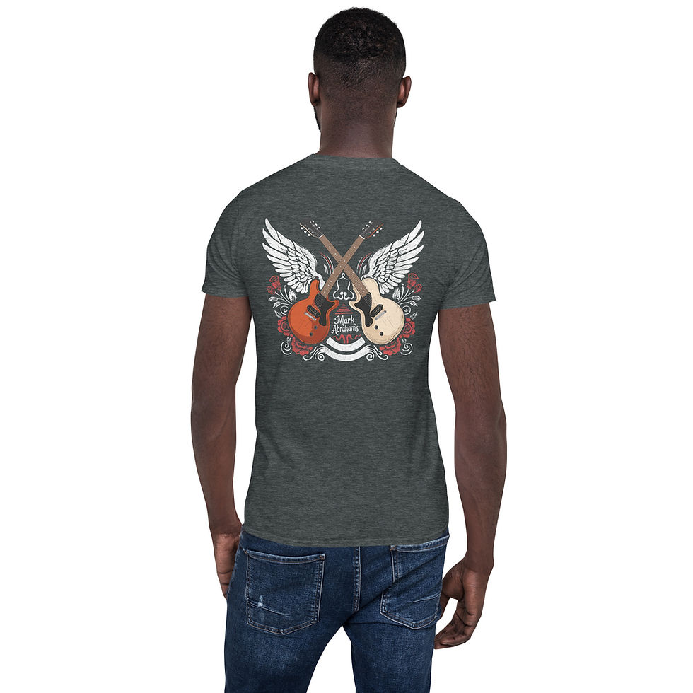 Thumbnail: Mark Abrahams T Shirt With Les Paul Junior