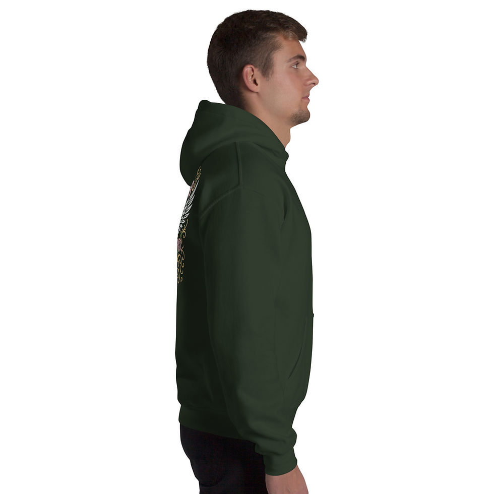 Thumbnail: Mark Abrahams Wishbone Ash Guitarist Signature Guitar Back Print Gildan Unisex Hoodie