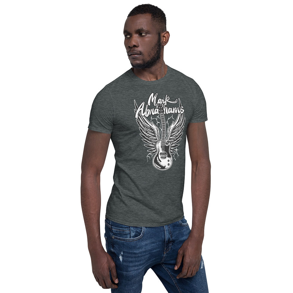 Thumbnail: Mark Abrahams Short-Sleeve Unisex Soft Style Les Paul Junior T-Shirt