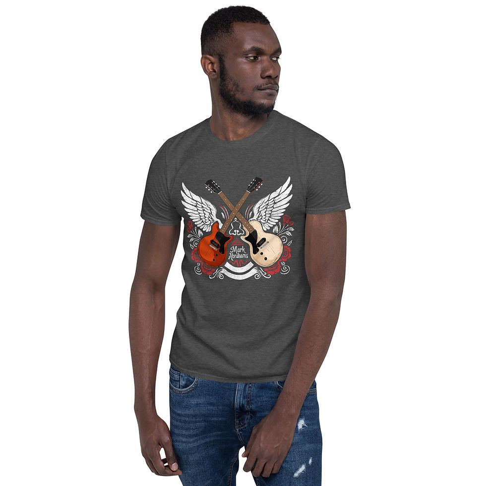 Thumbnail: Mark Abrahams Short-Sleeve Unisex Soft Style Les Paul Junior T-Shirt