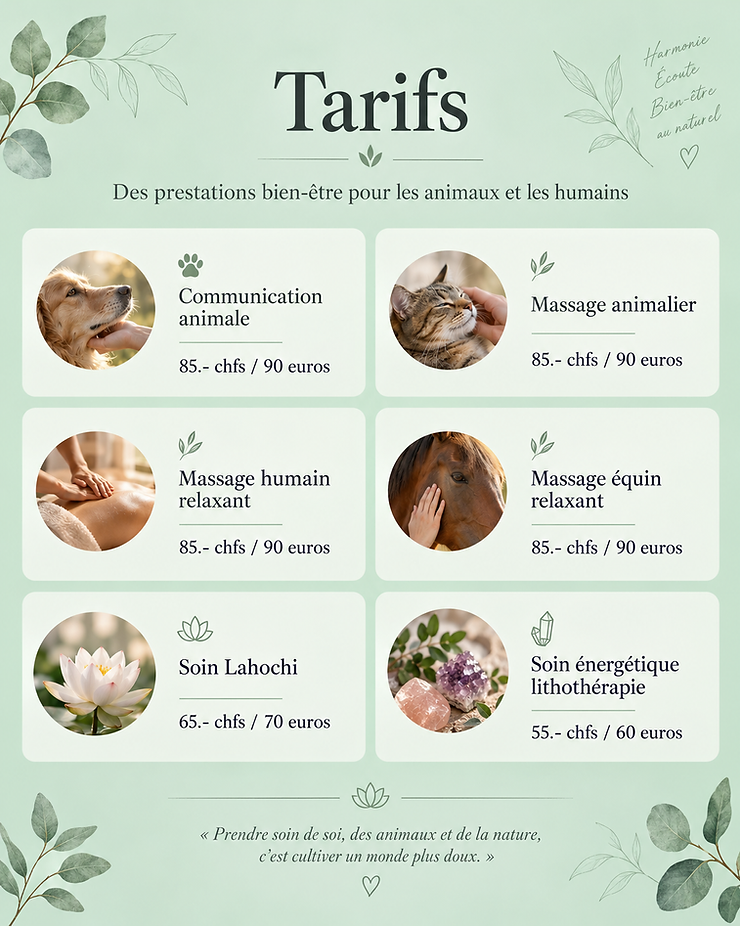 Contactez Le Rêve de Xena pour toute question sur les accompagnements et la communication intuitive avec les animaux. »