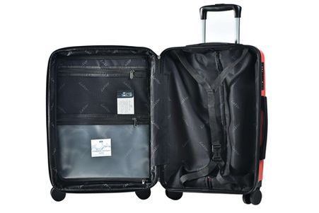 βαλίτσα LaVor Travel σε εξαιρετικά ανθεκτικό pp πολυπροπυλένιο, με εσωτερική αδιάβροχη τσέπη, TSA κλειδαριά, YKK φερμουάρ και επέκταση