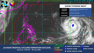 Super Typhoon Bavi, Posibleng Pumasok sa PAR sa Martes ng Gabi o Miyerkules