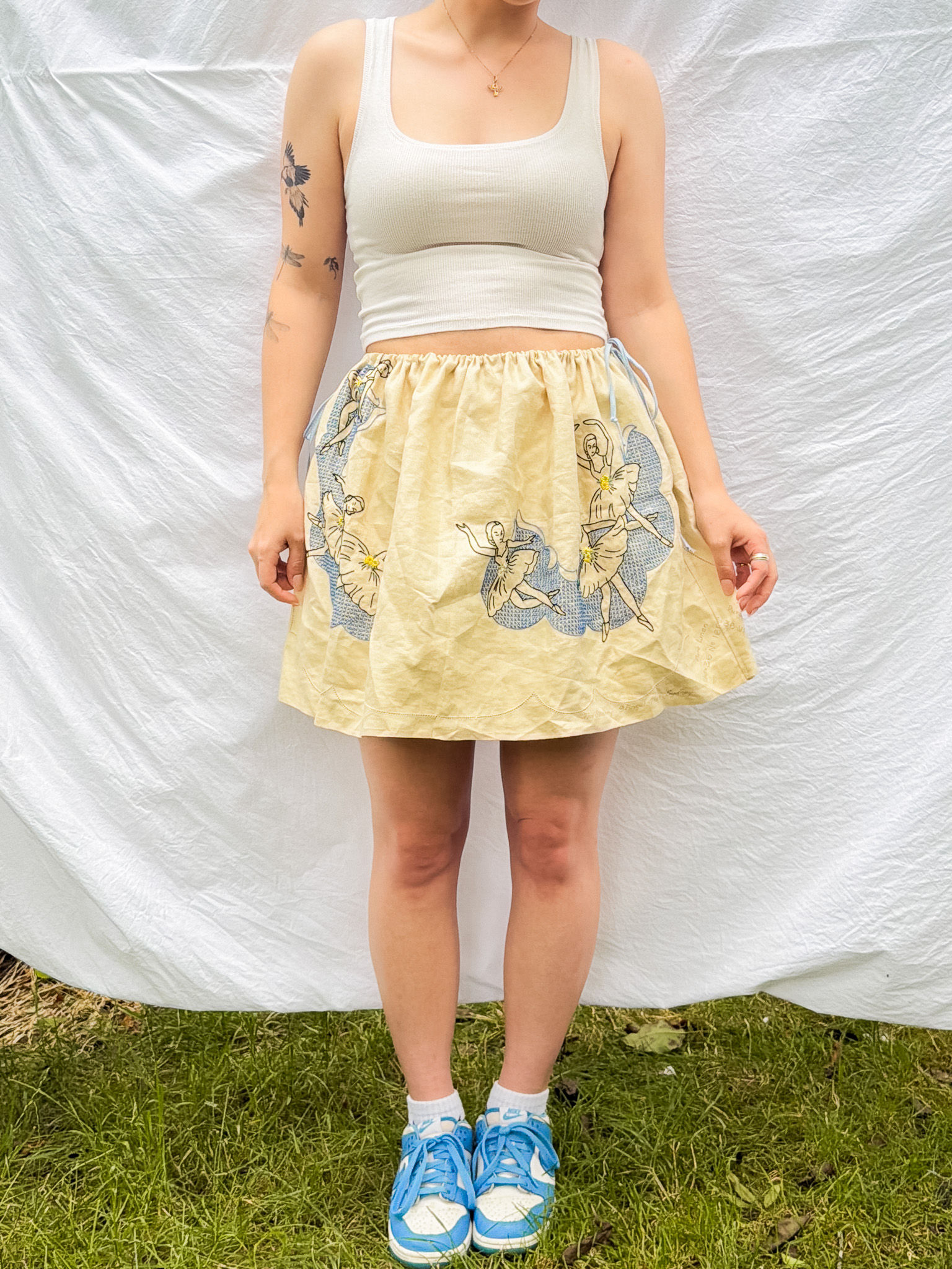 Wattle Mini Skirt - Upcycled
