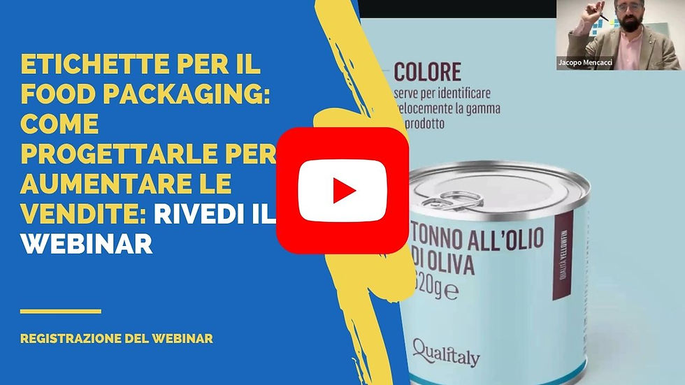 registrazione webinar sul food packaging