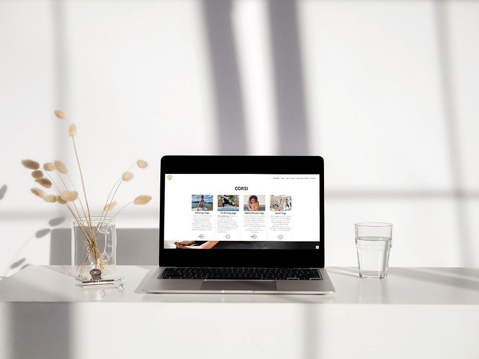Yoga school website in Bergamo