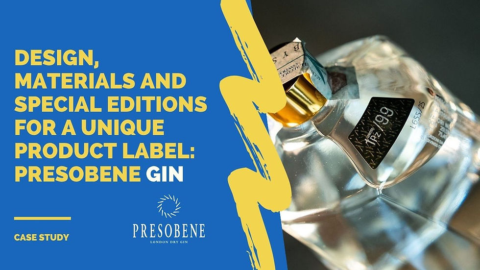 etichette per gin