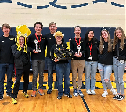 Group photo of FIRST Tech Challenge team Calamari