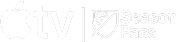 small white letters and abstract image