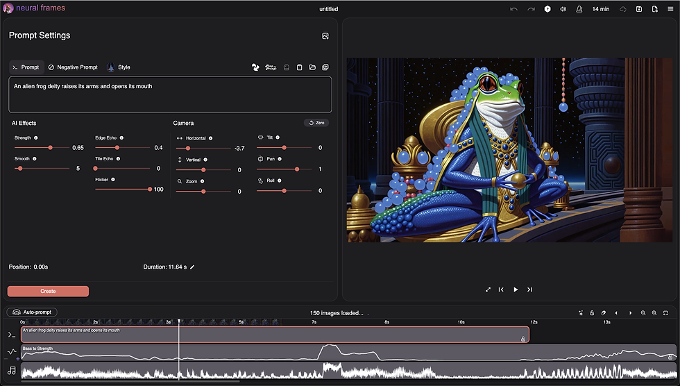 Neural frames with AudioCipher
